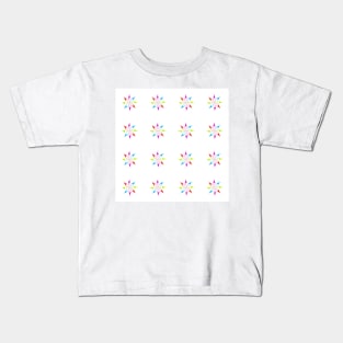 Flowers on white background vector illustration Kids T-Shirt